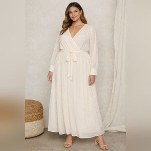 Curvy Sense Long Sleeve Maxi Dress